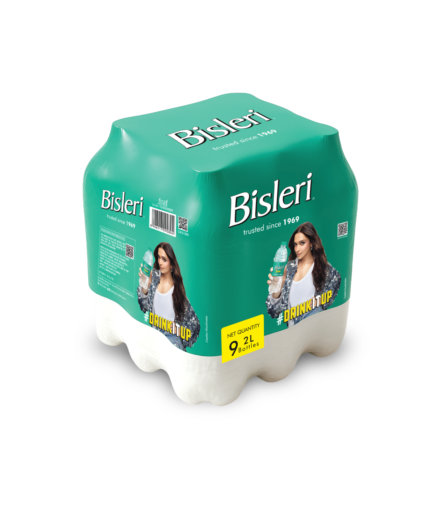 Bisleri 2 L Packaged Drinking Water case of 9 bottles